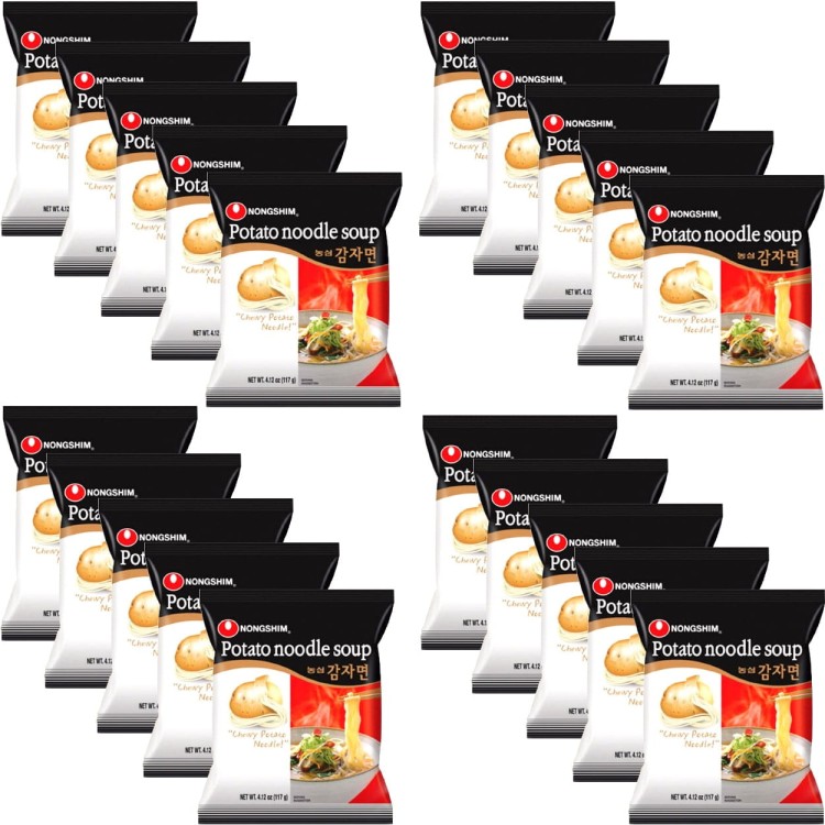 KARTON Koreańska Zupka Błyskawiczna Instant z Makaronem Ziemniaczanym 20x100g NONGSHIM