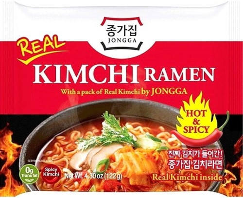 KARTON Koreańska Zupka Błyskawiczna Instant Kapusta KimChi Ramen 12x122g JONGGA