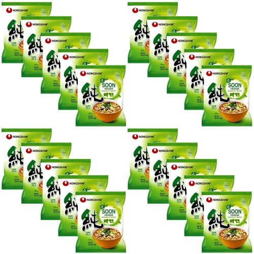 KARTON Koreańska Zupka Błyskawiczna Instant Soon Veggie Ramyun 20x112g NONGSHIM