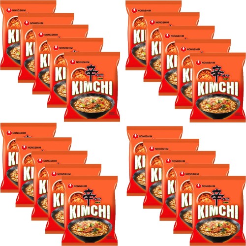 KARTON Koreańska Zupka Błyskawiczna Instant KimChi Ramen 20x120g NONGSHIM