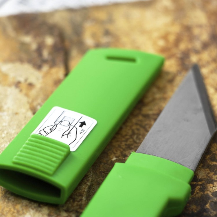 Kanetsune 420J2 Japoński Zielony Bardzo Ostry Nóż Do Owoców Kiridashi 4cm