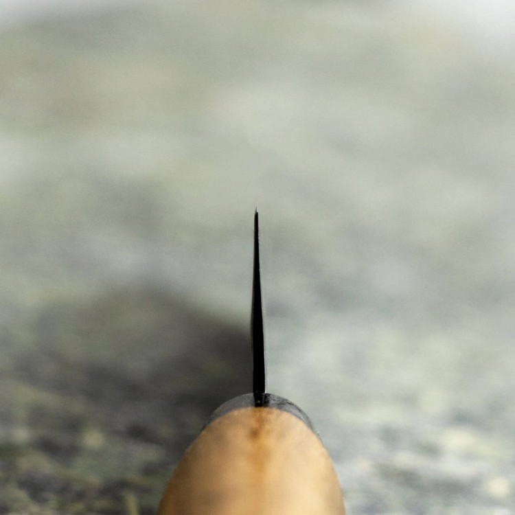 Kanetsune 420J2 Japoński Nożyk Nóż Do Owoców z Drewnianą Pochwą Etui 10,5cm