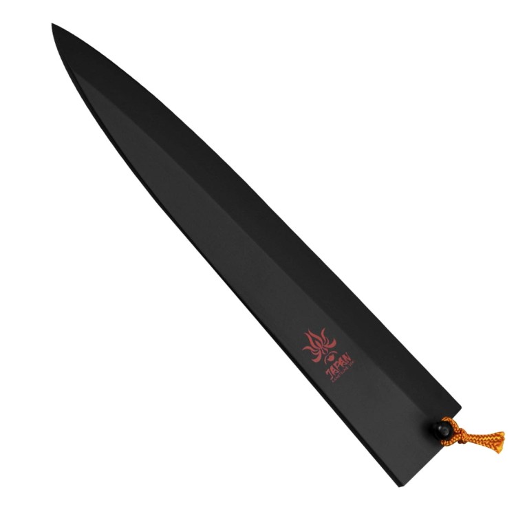Kanetsune Drewniana Saya Japoński Ochraniacz Na Nóż Do Sushi Yanagiba 21cm