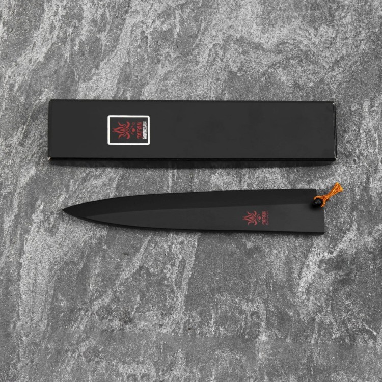Kanetsune Drewniana Saya Japoński Ochraniacz Na Nóż Do Sushi Yanagiba 21cm