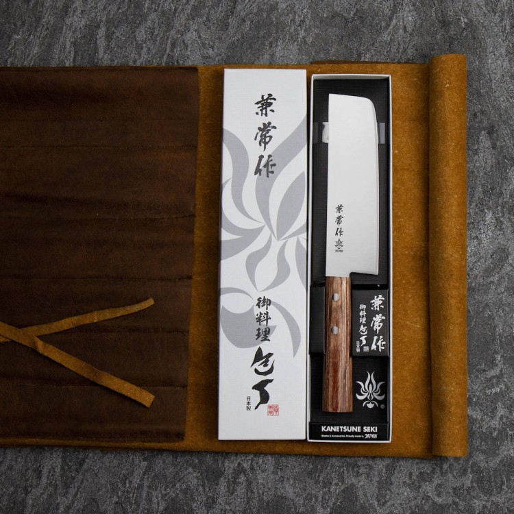 Kanetsune 555 DSR-1K6 Japoński Nóż Kuchenny Usuba Do Siekania 58 HRC 16,5cm