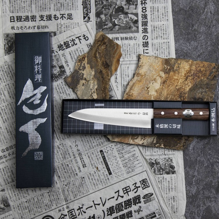 Kanetsune 1000 Shirogami#2/SS Japoński Nóż Szefa Kuchni 18cm