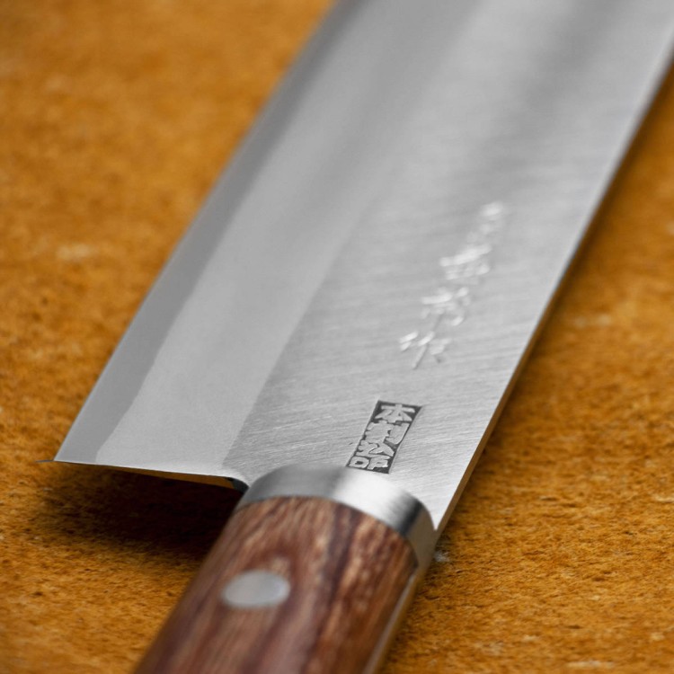 Kanetsune 2000 Shirogami#2/SS Japoński Ostry Nóż Kuchenny Nakiri 16,5cm