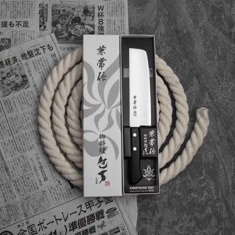 Kanetsune 5500 VG-2 Japoński Ostry Nóż Tasak Nakiri Do Siekania 16,5cm