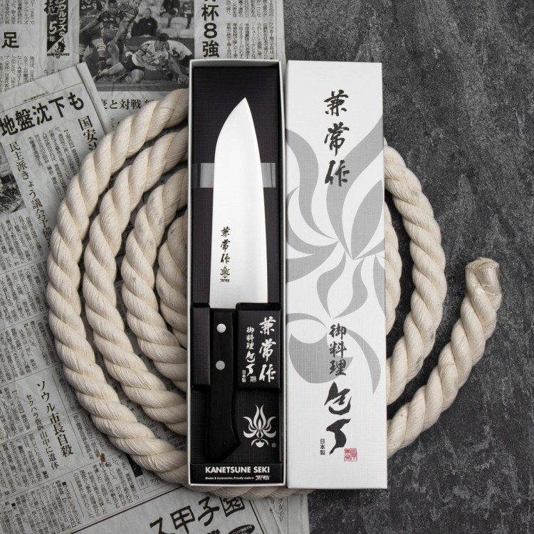 Kanetsune 5500 VG-2 Japoński Ostry Nóż Kuchenny Santoku Do Warzyw 16,5cm
