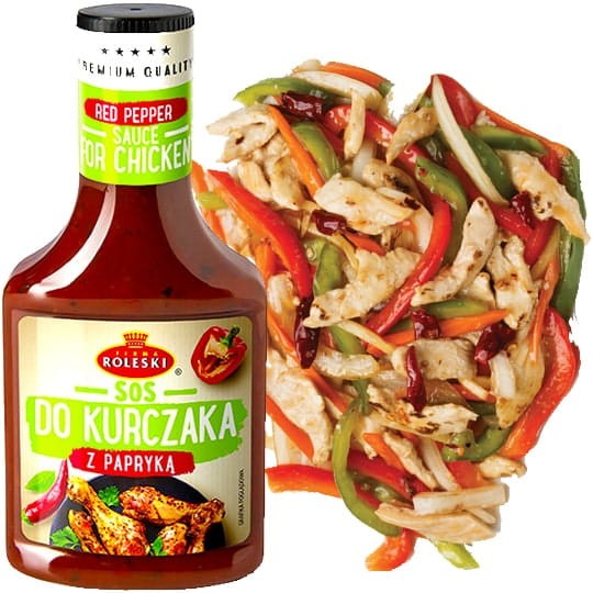 Sos Pikantny Do Kurczaka z Papryką Bez Konserwantów Gęsty 350g ROLESKI
