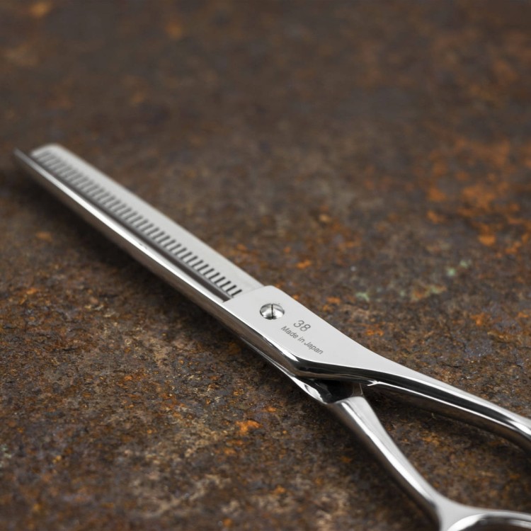 Kanetsune AUS-8 Japońskie Degażówki Nożyczki Fryzjerskie Do Włosów Gęste 14cm