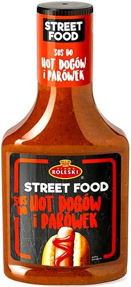 Sos Do Hot Dogów i Parówek Dla Wegan Bez Konserwantów Gęsty 365g ROLESKI