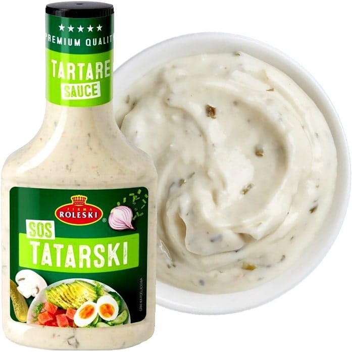 Polski Sos Tatarski Dla Wegan Bez Konserwantów Gęsty Do Jajek 310g ROLESKI