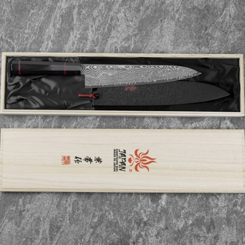 Kanetsune Namishibuki SG-2 Japoński Nóż Szefa Kuchni 21cm i Ochraniacz Saya