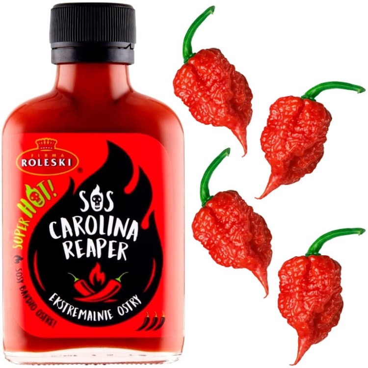 Zestaw Bardzo Ostrych Sosów Carolina Ghost Habanero SUPER HOT 345g ROLESKI