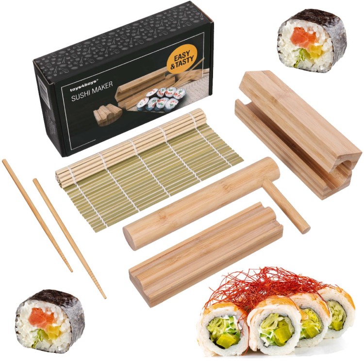 Drewniany Zestaw Do Robienia Sushi Roller Idealny Na Prezent SUSHI SENSEI