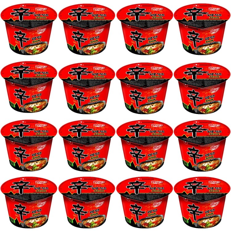 KARTON Koreańska Zupka Błyskawiczna Instant Shin Ramyun Kubek Cup 16x114g NONGSHIM