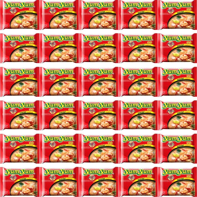 KARTON Tajska Zupka Błyskawiczna Makaron Instant Krewetka 30x60g YUM YUM