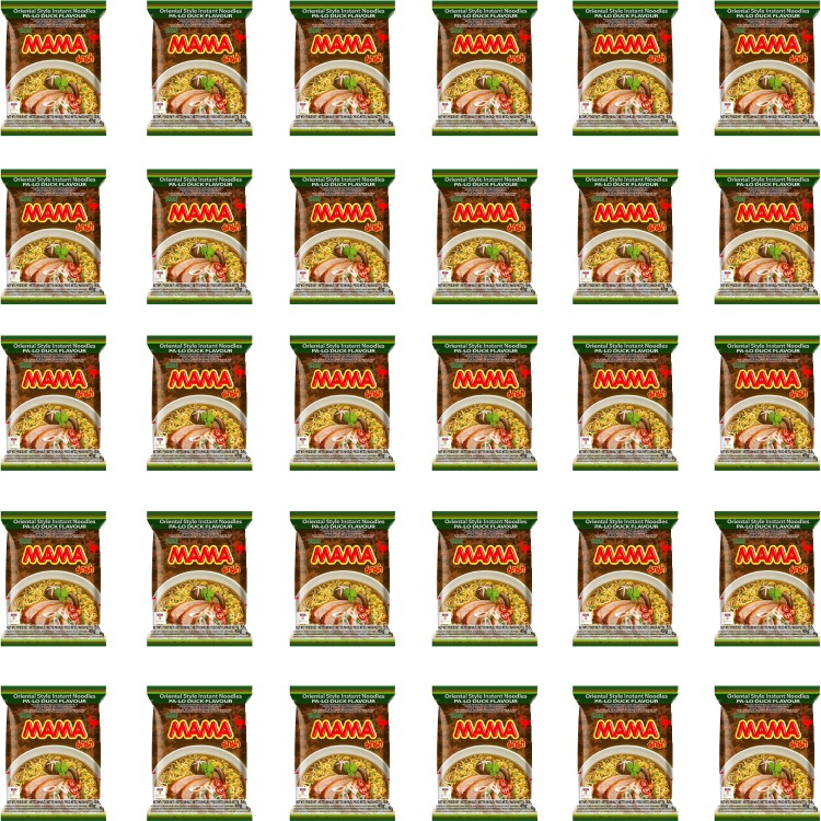 KARTON Tajska Zupka Błyskawiczna Makaron Instant Kaczka Pa-Lo 30x55g MAMA