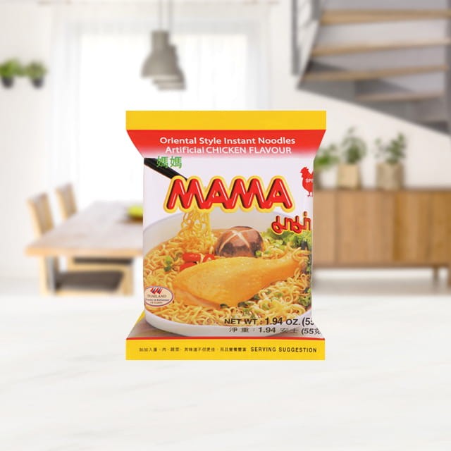 KARTON Tajska Zupka Błyskawiczna Makaron Instant Kurczak 30x55g MAMA