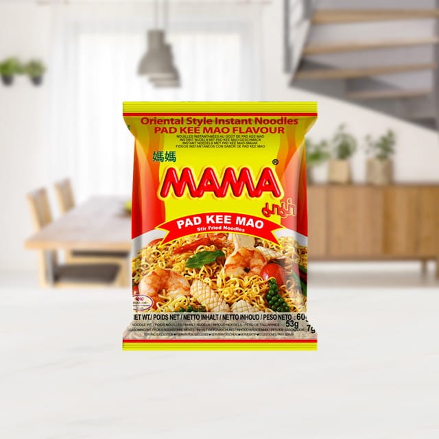 KARTON Tajska Zupka Błyskawiczna Makaron Instant Pad Kee Mao 30x60g MAMA