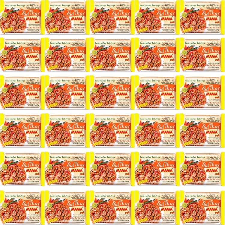 KARTON Tajska Zupka Błyskawiczna Makaron Ryżowy Instant Pad Thai 30x70g MAMA
