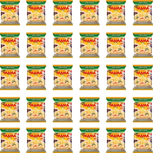 KARTON Tajska Zupka Błyskawiczna Makaron Instant Wieprzowina Pork 30x60g MAMA