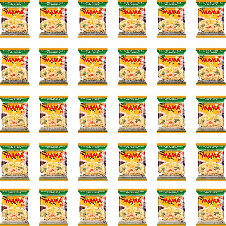 KARTON Tajska Zupka Błyskawiczna Makaron Instant Wieprzowina Pork 30x60g MAMA