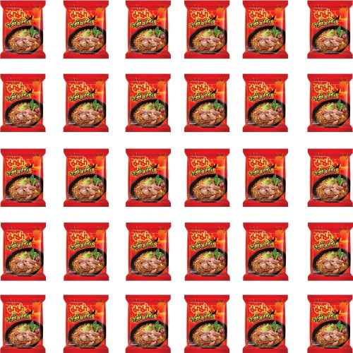 KARTON Tajska Zupka Błyskawiczna Makaron Instant Wieprzowina Tom Saab 30x55g MAMA