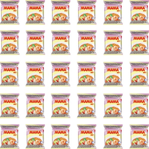 KARTON Tajska Zupka Błyskawiczna Makaron Instant Krewetki Tom Yum 30x60g MAMA