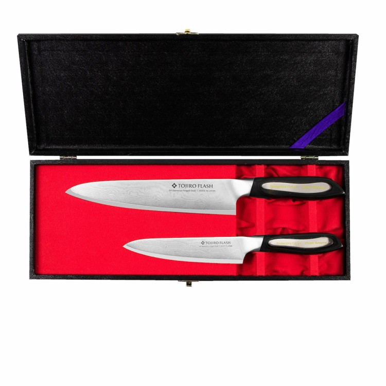 Tojiro Flash Zestaw Nóż Szefa Kuchni 21 cm + Nóż Uniwersalny 15 cm