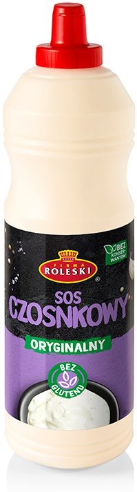 Sos Czosnkowy Kremowy Oryginalny Bez GMO 1000g ROLESKI