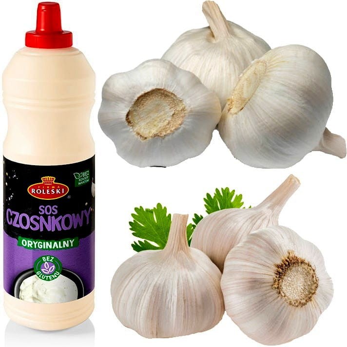 Sos Czosnkowy Kremowy Oryginalny Bez GMO 1000g ROLESKI