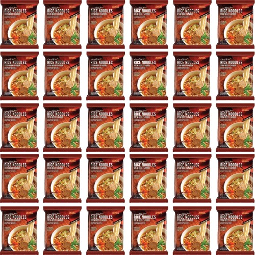 KARTON Tajska Zupka Błyskawiczna Makaron Ryżowy Instant Wołowina 30x55g MAMA