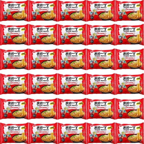 KARTON Japońska Zupka Błyskawiczna Makaron Instant Demae Ramen Sezam 30x100g NISSIN