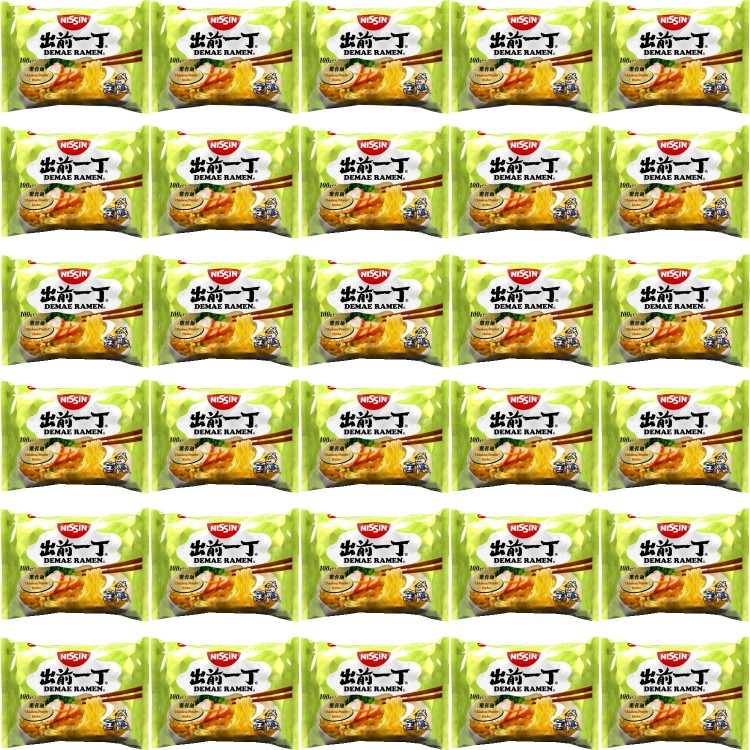 KARTON Japońska Zupka Błyskawiczna Makaron Instant Demae Ramen Kurczak 30x100g NISSIN