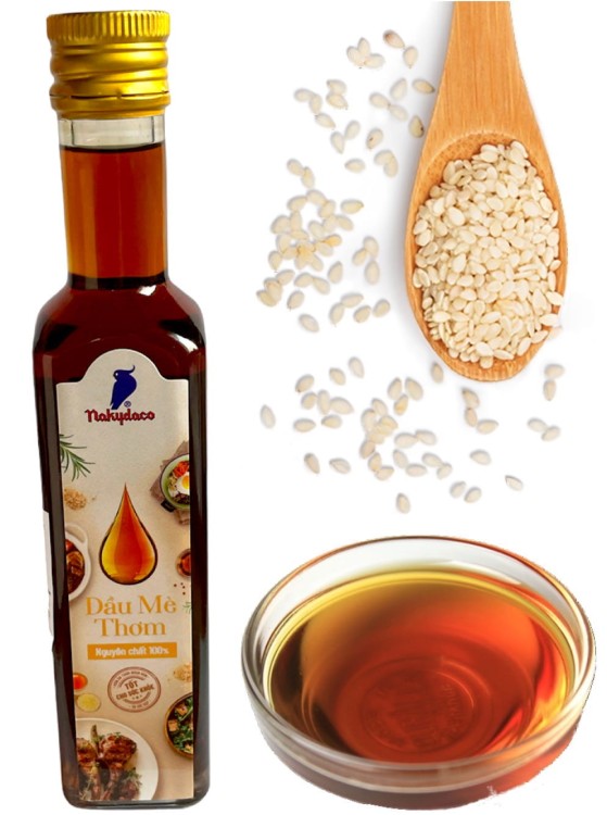 Wietnamski Olej Sezamowy Prażonych z Ziaren Sezamu 100% 250ml HIEP LONG