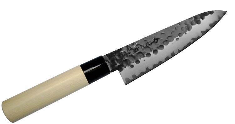 Tojiro Hammered VG-10 Japoński Ostry Nóż Kuchenny Szefa Kuchni 60 HRC 18cm