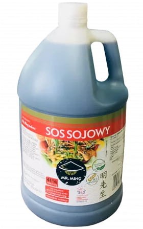 Chiński Sos Sojowy Jasny Gastronomiczny Duży Light Soy Sauce 3,78L MR. MING