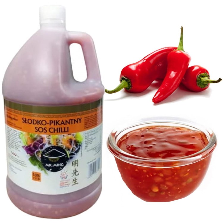 Słodki Sos Chilli Gastronomiczny Sweet Chili Sauce 3,78L 3780ml MR. MING