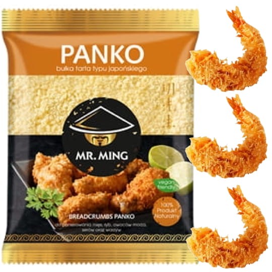 Chrupiąca Panierka Panko Do Mięsa i Krewetek Bułka Tarta Typu Japońskiego 200g MR. MING
