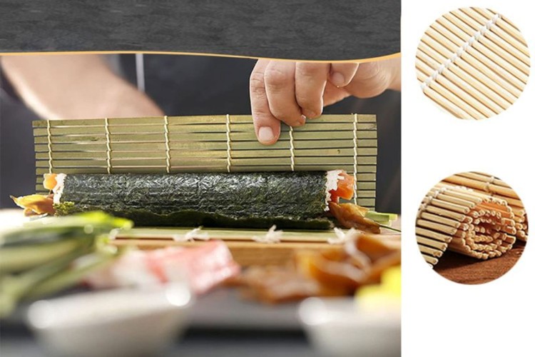 Zestaw Maszynka Roller Do Robienia Sushi z Rolką Mata Nóż Pałeczki XXL