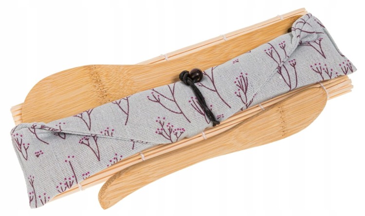 Elegancki Zestaw 9 Produktów 2x Mata Do Zawijania Sushi Pałeczki Łyżka Nóż