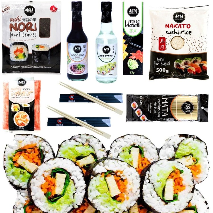 Zestaw Do Robienia Sushi Na Początek 9 Produktów - ALL IN ONE - STARTER