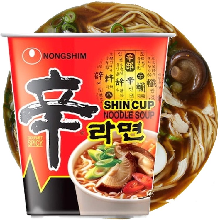Koreańska Zupka Błyskawiczna Instant Shin Ramyun Kubek Cup 68g NONGSHIM