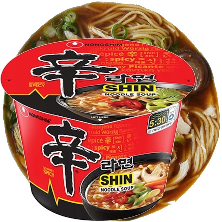 Koreańska Zupka Błyskawiczna Instant Shin Ramyun Kubek Cup 114g NONGSHIM