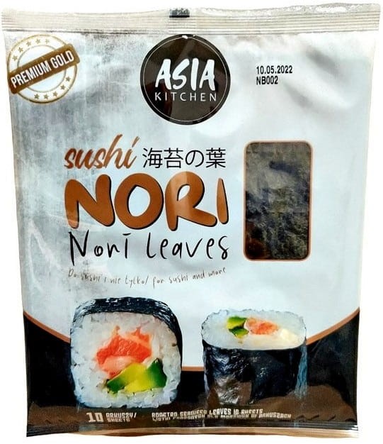 Wodorosty Nori Algi 10 Sztuk