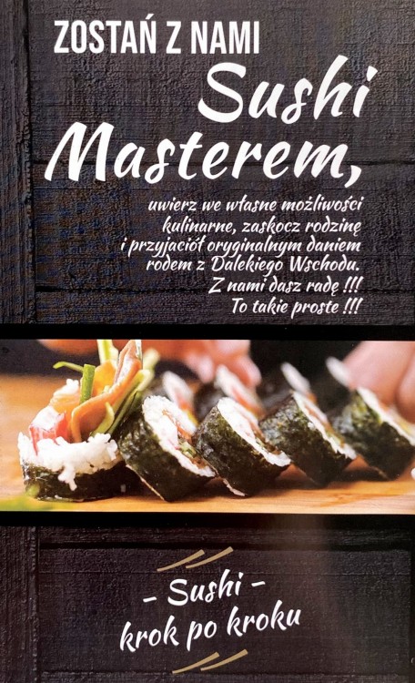 Ulotka z Przepisami Sushi