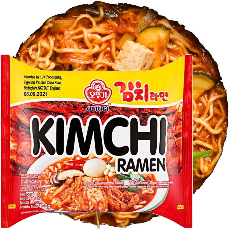 Koreańska Zupka Błyskawiczna Makaron Instant Ramen Kimchi Hot 120g OTTOGI