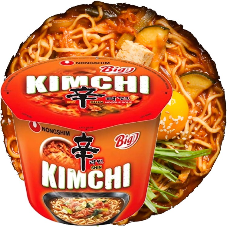Koreańska Zupka Błyskawiczna Instant KimChi Ramyun w Misce 112g NONGSHIM
